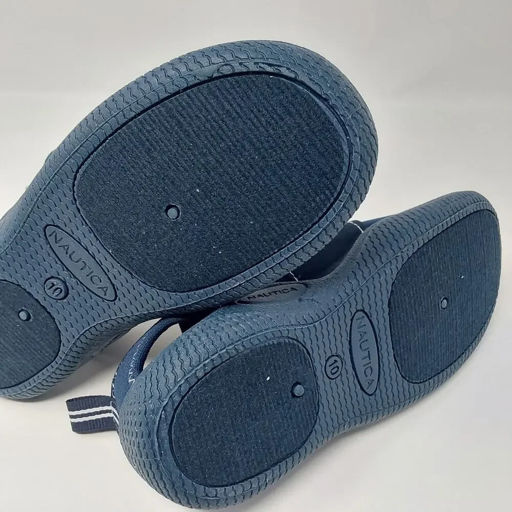 Nautica Toddler Water Shoes Navy Aqua Sock Hook & Loop Size 10 New